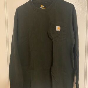 Carhartt Black, Long Sleeve Pocket Tee.  Medium